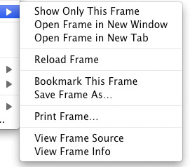 Firefox Frame Options